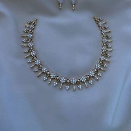 ROFARWORD Gold-Plated Stones Studded Jewellery Set-17