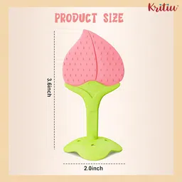 Kritiu Set Of 4 Silicone Fruit Shape Stand Teether image 2