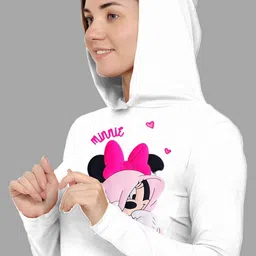 SZN Women Minnie Mouse Printed Hooded T-shirt-picture-6