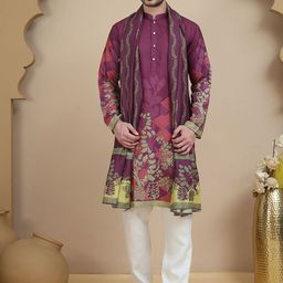 Jompers Men Printed Kurta Pyjama-picture-35