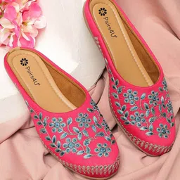 Pairs4U Women Embellished Ethnic Mules-picture-31