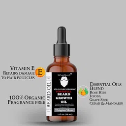 UrbanMooch Men Set Of 4 Face & Beard Wash- 100 ml- Beard Growth Oil - 30 ml & Beard Comb image 5