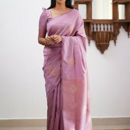 SHOP DROP Woven Design Zari Pure Silk Banarasi Saree-30