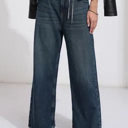 Basics By Tokyo Talkies Women Flared Stretchable Jeans-picture-30