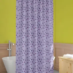 ArtzFolio Blue & Navy Blue Geometric Printed Waterproof Shower Curtain-4