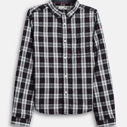 BONKIDS Boys Tartan Checks Opaque Checked Casual Shirt-image-59