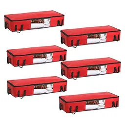 prettykrafts Red & Black 6 Pieces Multi-Utility Organisers-33