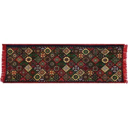 Kuber Industries Red & Green Printed Bed Side Runners image 2
