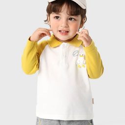 LULU & SKY Girls V-Neck Extended Sleeves Applique T-shirt-image-29