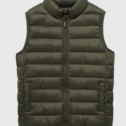 Mango Kids Boys Quilted Gilet Jacket-picture-45