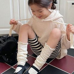 LULU & SKY Girls Striped Slim Fit High-Rise Technology Shorts-image-50
