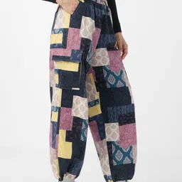 The Souled Store Women Parachute Pants: Paisley-image-41