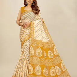 SHANVIKA Ethnic Motifs Pure Cotton Saree-picture-21