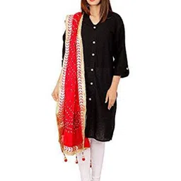 PK HUB Art Silk Tie and Dye Dupatta-image-79