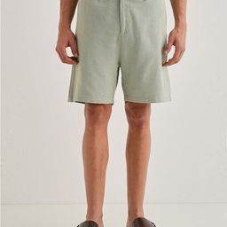 Banana Club Mint Green Linen Shorts-picture-46
