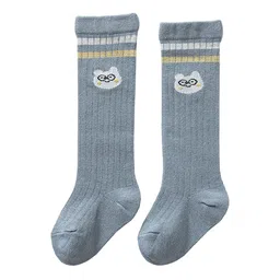 SYGA Kids Striped Above Knee Length Cotton Socks-29