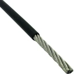 Black Rubber Coated Gym Machine Wire 5.5mm (10 Metres) Climbing Pulley-picture-18