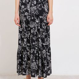 BIGDART Printed Flared Maxi Skirt image 1