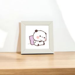 Anikmart Grey MDF Table Photo Frame With Anime Print-24