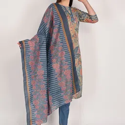Rajnandini Women Floral Printed Regular Kurta with Pyjamas & With Dupatta image 2