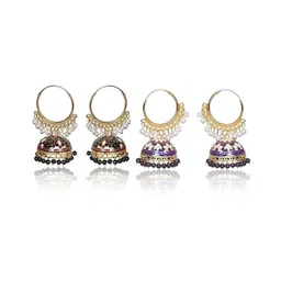 Nilu's Collection Contemporary Jhumkas Earrings-image-27