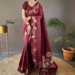 Anjaneya Sarees Woven Design Zari  Banarasi Saree-picture-26