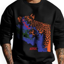AUSK Men Black Printed Pullover Sweatshirt-picture-20