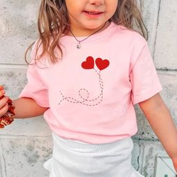 YK Girls Typography Striped Extended Sleeves Pockets T-shirt-image-64