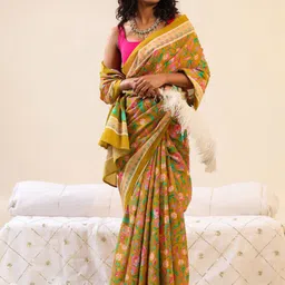 BUTA BUTI Floral Pure Cotton Saree-picture-33