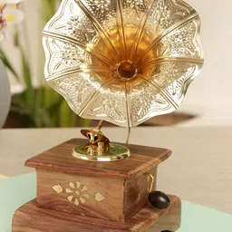 Myntra Elegant Homes Brown And Gold Toned Curio Showpiece-image-68