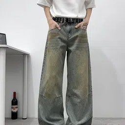 StyleCast x Revolte Men Wide Leg Mid-Rise Jeans-picture-18