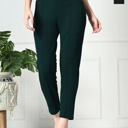 Brainbees Women Pack Of 2 Smart Skinny Fit High-Rise Trousers-picture-29