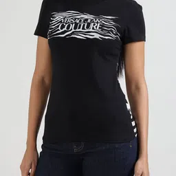 Versace Jeans Couture Barboque Printed Round Neck Slim Fit T-shirt-image-59