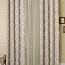 Dekor World Multicoloured Set of 3 Window Curtain-16