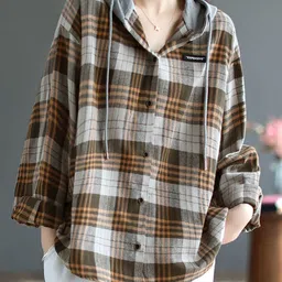 StyleCast x Revolte Women Checked Outdoor Tailored Jacket-image-95