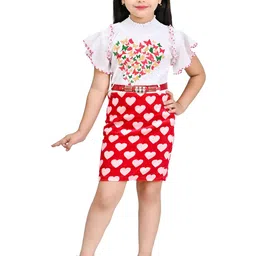 FASSY Print Flutter Sleeve Fit & Flare Dress-25