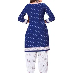 Unstitched Printed Cotton Blend Kurta & Patiyala Dress Material with Dupatta-picture-16