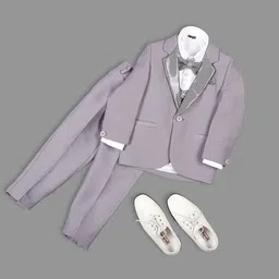 YK Boys Self Design Single Breasted 5-Piece Suits-picture-18