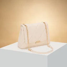 Forever Glam by Pantaloons PU Structured Shoulder Bag with Quilted-15