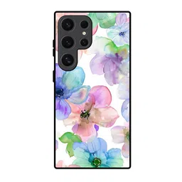 QRIOH Wildflower Haze Floral Printed Samsung Galaxy S24 Ultra 5G Glass Back Case-picture-7