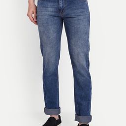 MEGHZ Men Micheal Slim Fit Light Fade Stretchable Jeans-image-76