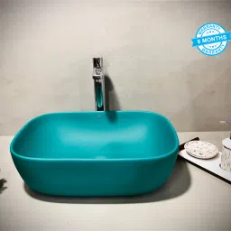 Ultra Premium Designer Ceramic Wash Basin(Rich Green) (18*13*5.1)(Rich Green) Table Top Basin-image-75