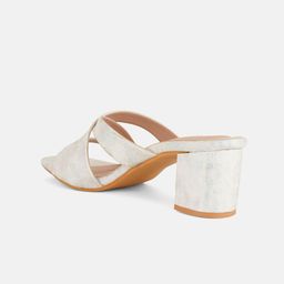 Mast & Harbour PU Party Block Sandals with Bows image 3