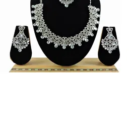 VATSALYA creation Women White Jewellery Set-image-93