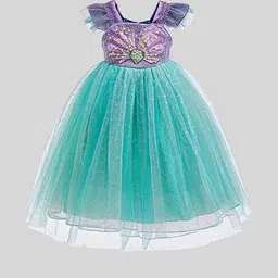 LULU & SKY Girls Embellished Colourblocked Fit And Flare Dress-image-66