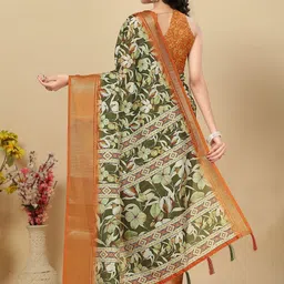 J 6 DESIGNER Floral Printed Designer Block Print Saree-picture-20