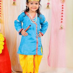 itsmycostume Kids Krishna Costume Dress With Accessories-32