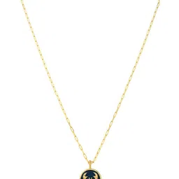 Voylla Gold-Plated Circular Pendants with Chains image 2