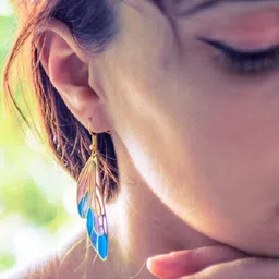 Niska Stainless Steel Gold-Plated Contemporary Drop Earrings-image-71