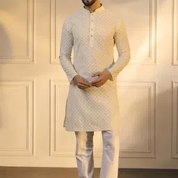 Anouk Men Embroidered Thread Work Kurta-image-62